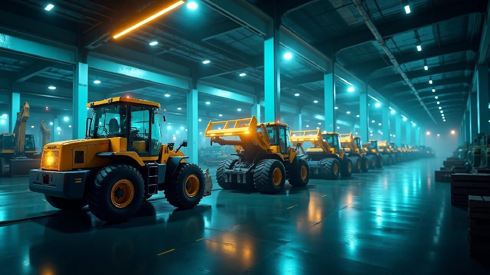 Equipamentos prontos para locação em galpão